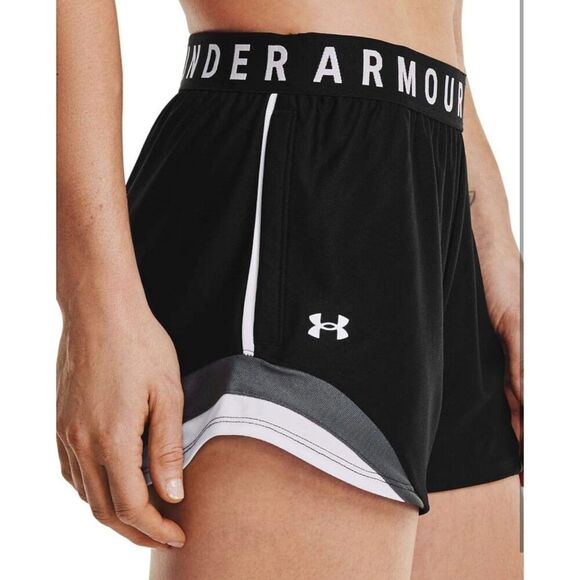 Under Armour Women's Play Up Trico Athletic Shorts Black Size Large Loose - Picture 3 of 10